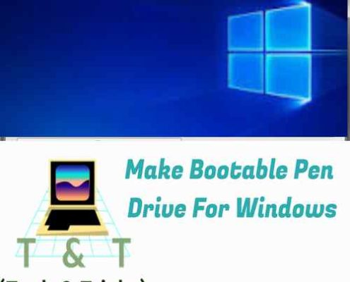 Make Bootable pen drive